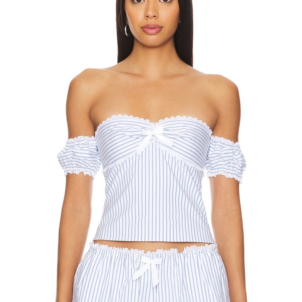 Striped Off-Shoulder Top